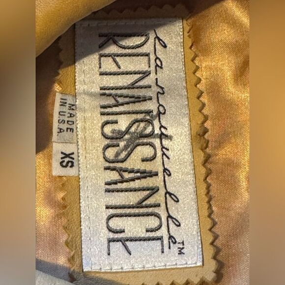 La Nouvelle Renaissance Unisex XS %100 Leather Butter Yellow Jacket - Picture 8 of 14